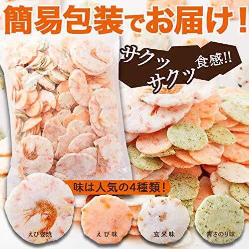  natural life less selection another .. rice cracker 4 kind (500g) simple packing normal temperature snack bite seafood beer 