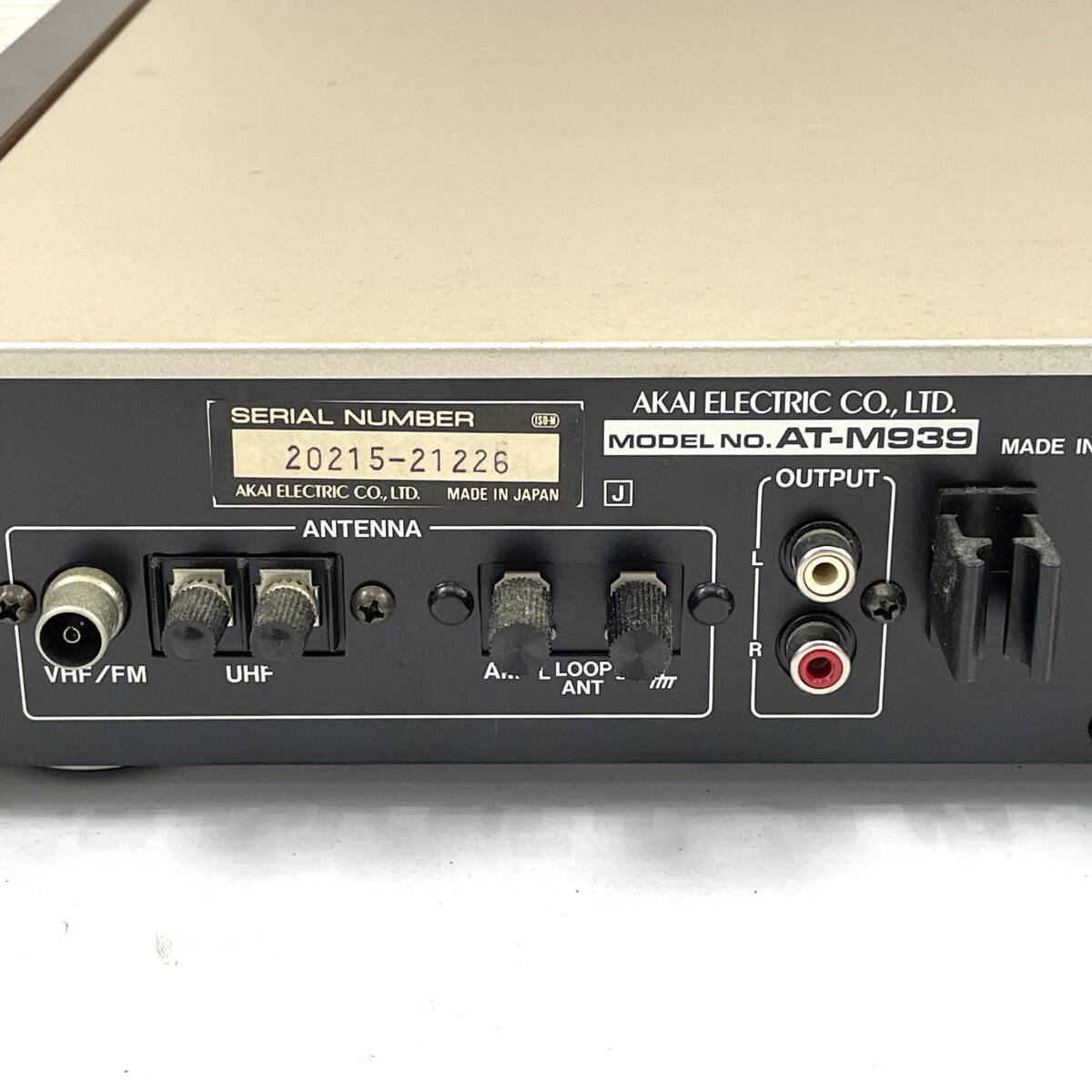 AKAI synthesizer tuner AT-M939 Akai Akai 24E north TO2