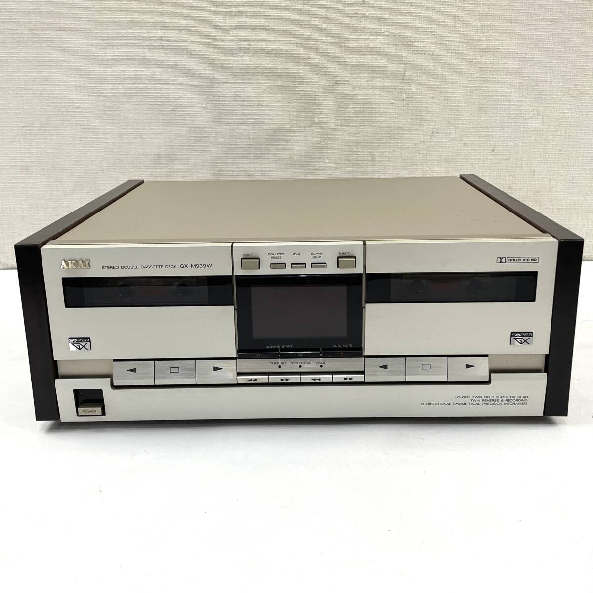 AKAI カセットデッキ GX-M939W リモコン付き アカイ 赤井 24E 北TO2_画像2