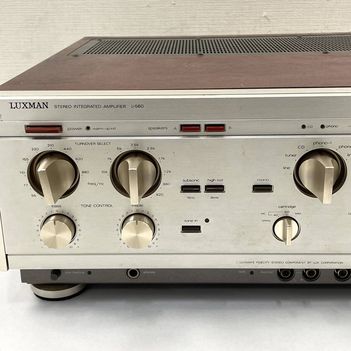 LUXMAN pre-main amplifier L-560 instructions attaching Luxman 24E north TO2