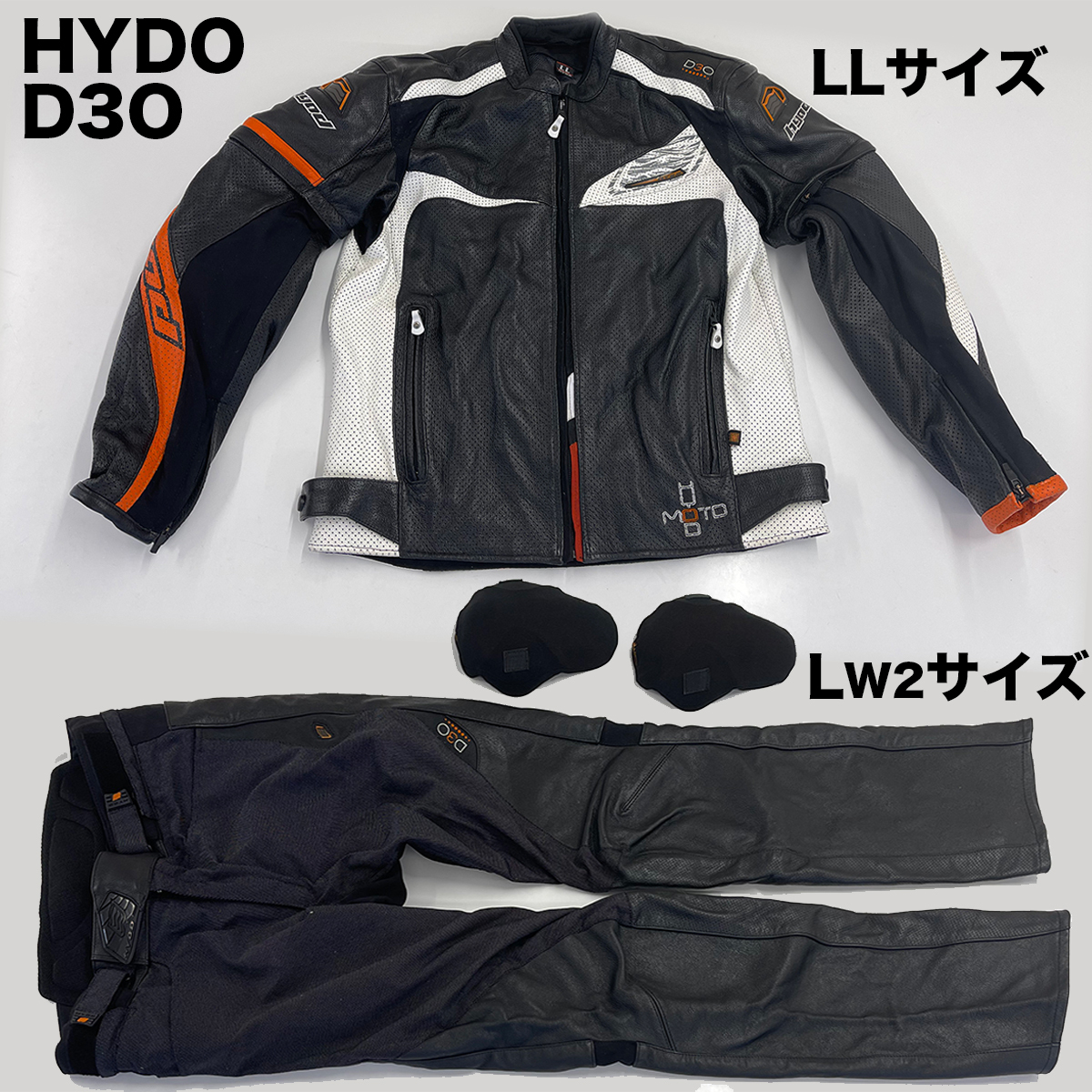 【美品】HYOD ST-X D3O レザーメッシュジャケット+インナー LLサイズ ＆ HYOD ST-X D3O レザーパンツ LW2サイズ_画像1