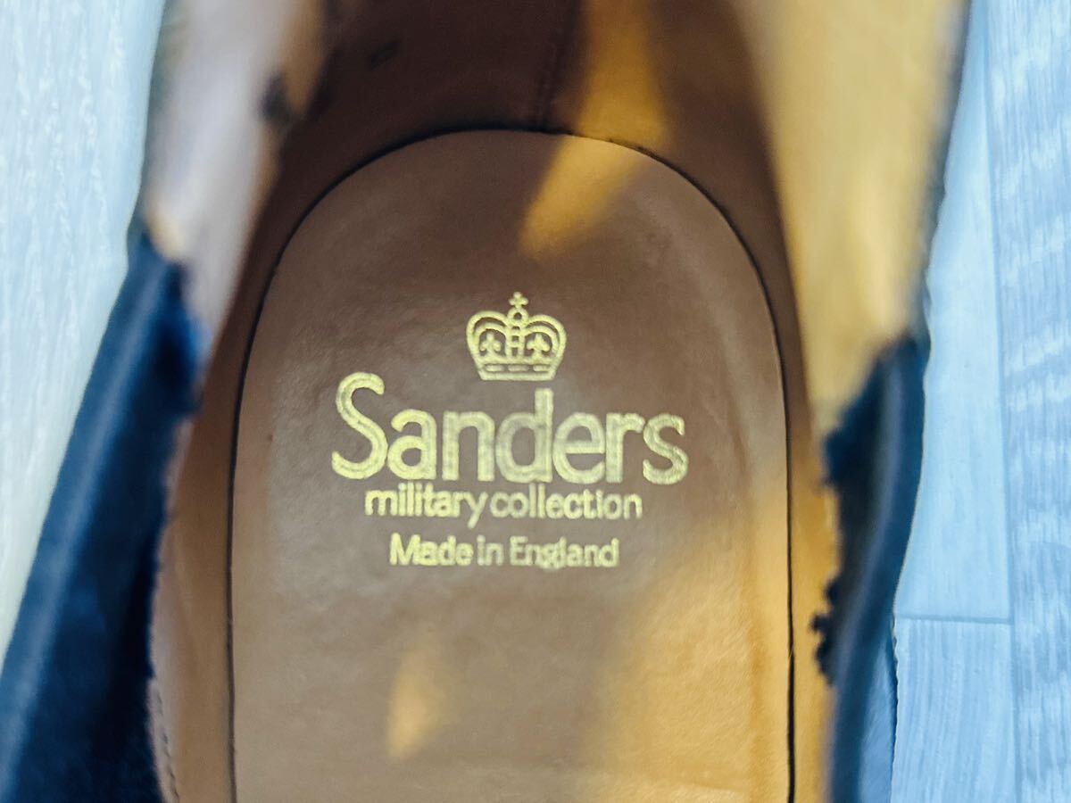 SANDERS MADE IN ENGLAND 7 サンダース サイドゴア ショートブーツ 新品同様_画像8
