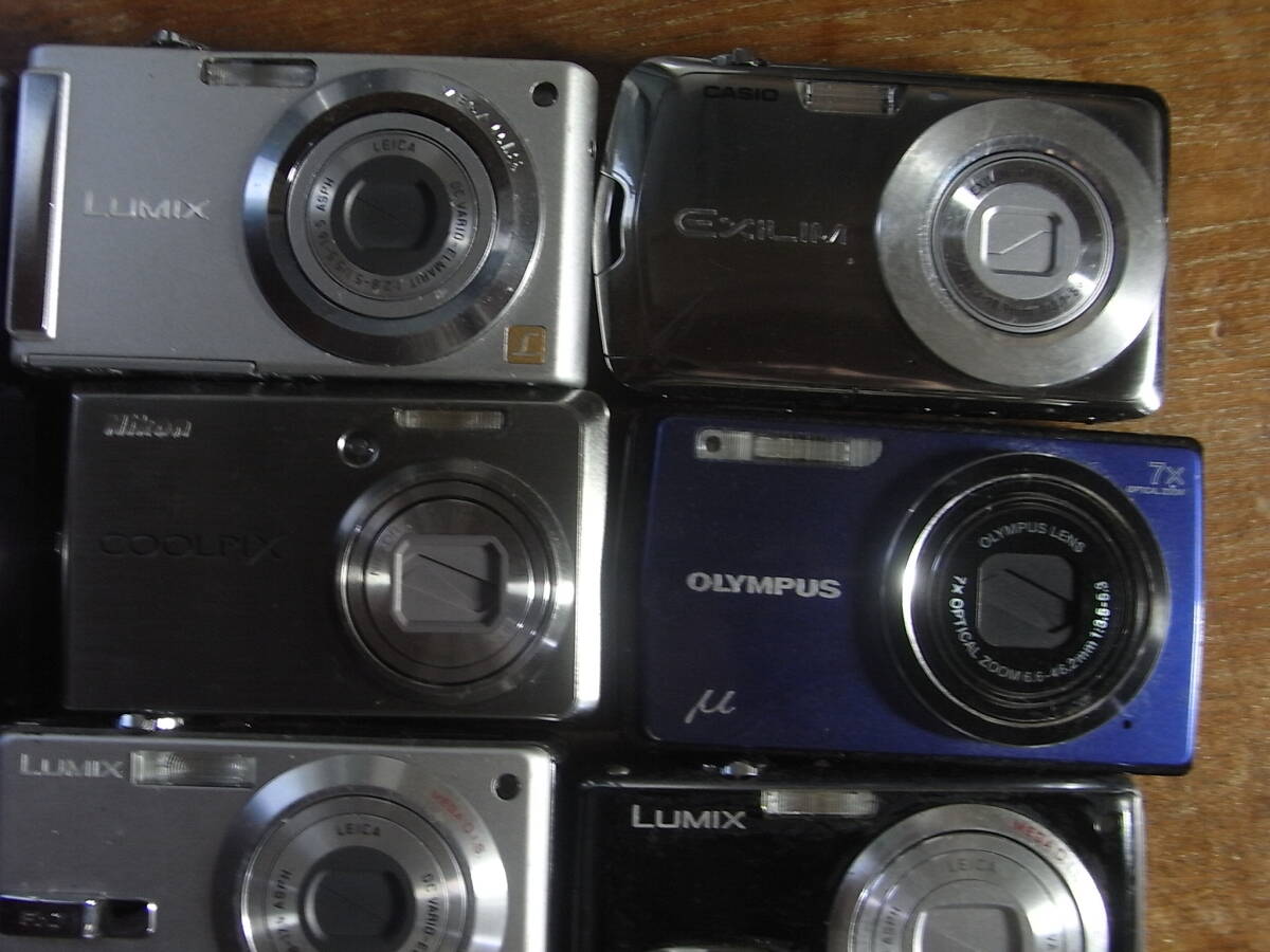 コンパクトデジタルカメラ　９台　ニコン、オリンパス、ルミックス等　（ジャンク品扱）_画像4
