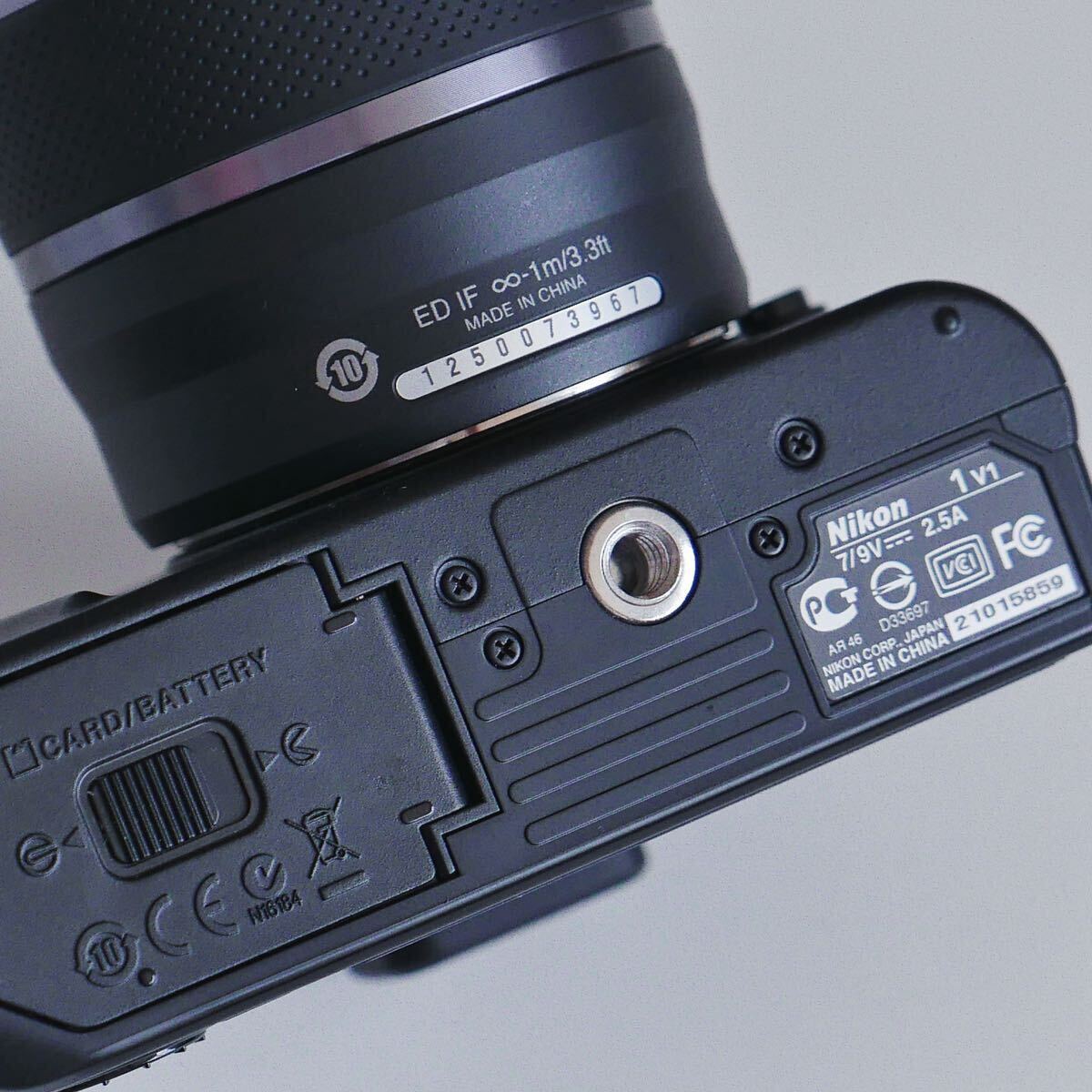 〈即決〉 Nikonニコン 1 V1 ボディ + 30-110mm F3.8-5.6 VR レンズ セット品_画像8