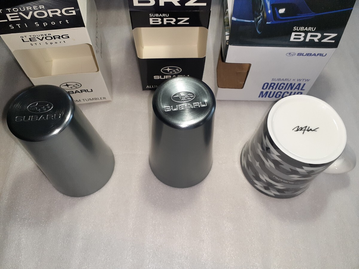  Subaru LEVORG STI Sport & BRZ aluminium tumbler 2 piece * extra BRZ mug 