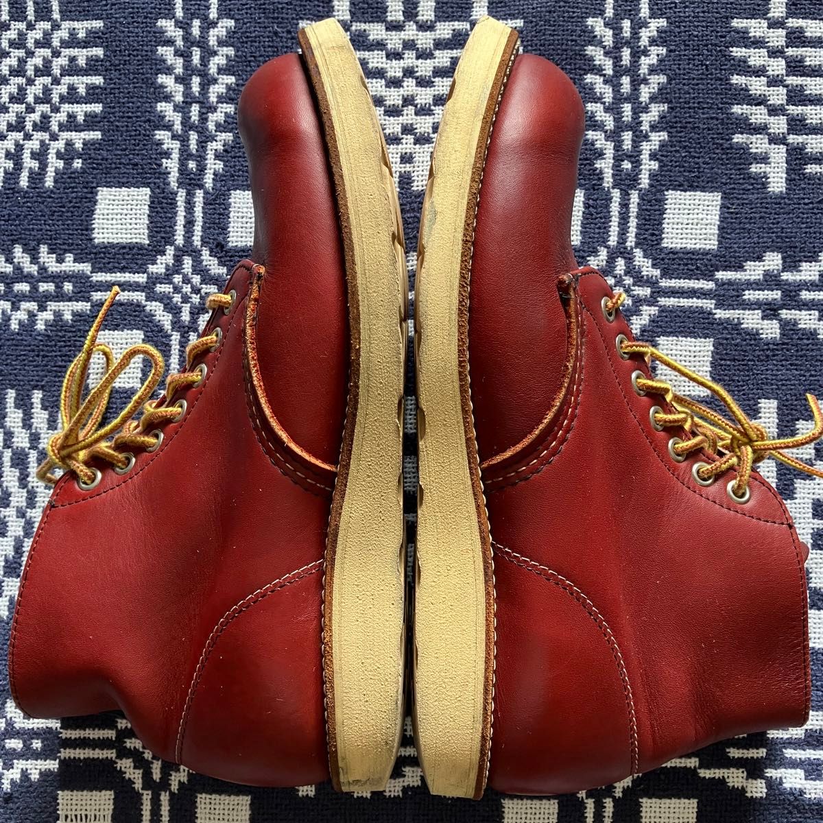 RED WING 8166レッドウィング アイリッシュセッター プレーントゥブーツ赤茶 オロラセット 7 1/2 D OLD犬タグ