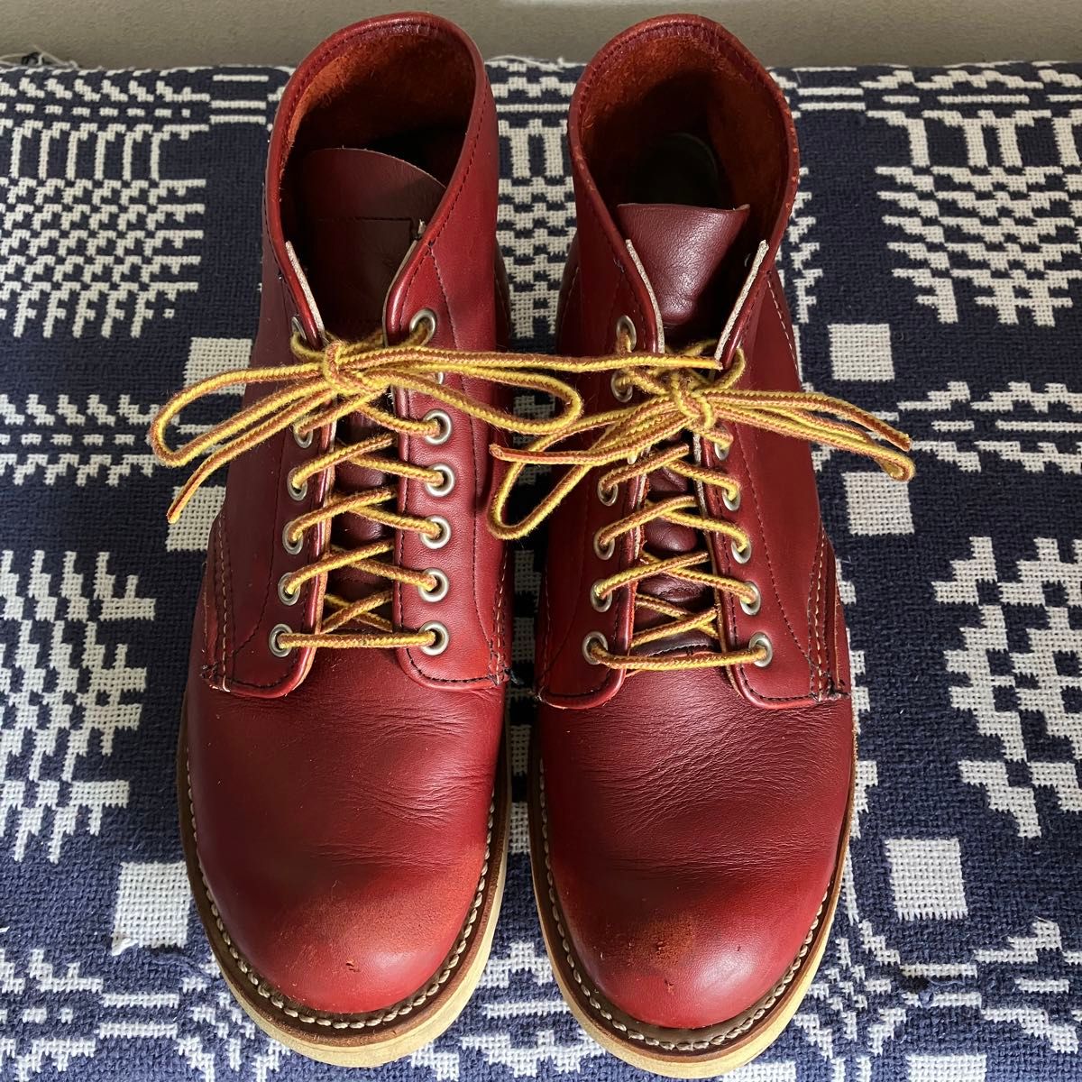 RED WING 8166レッドウィング アイリッシュセッター プレーントゥブーツ赤茶 オロラセット 7 1/2 D OLD犬タグ