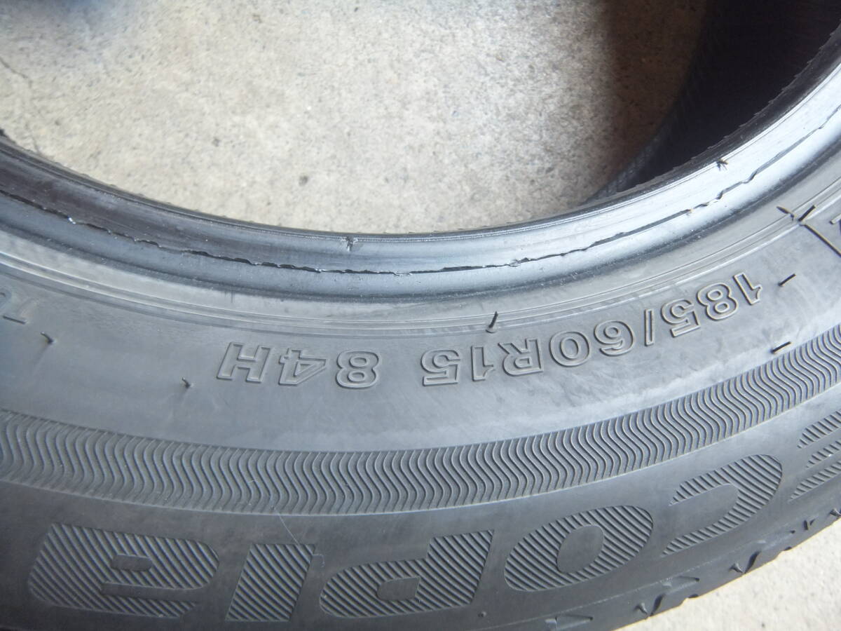 【8.5分山】185/60R15 ブリヂストン ECOPIA EP150☆4本セット 40514 my17 検)アクア シャトル シエンタ フィット スペイド アクシオ ポルテ_画像6