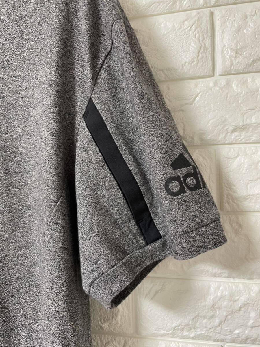 adidas アディダス ポロシャツ グレー 2XOサイズ 美品