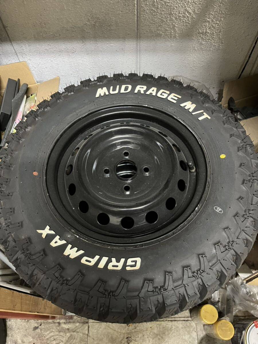 グリップマックス　GRIPMAX マッドレイジ マッドテレン MUDRAGE M/T 195R14C 106/104Q 4穴 プロボックス用ホイール 4本セット_画像1