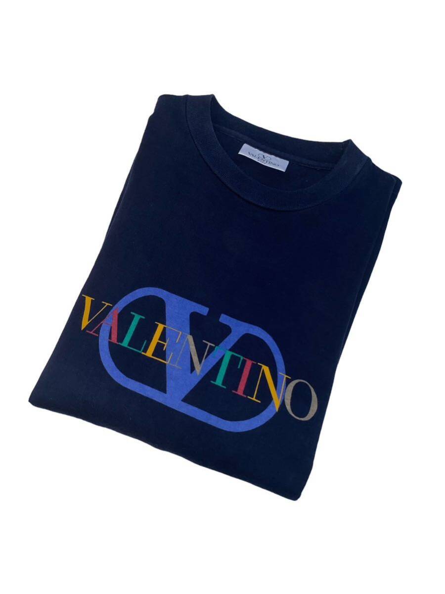 VALENTINO ヴァレンティノ Tシャツ ネイビー メンズ ブランドロゴ 半袖 トップス プリント ユニセックス_画像7