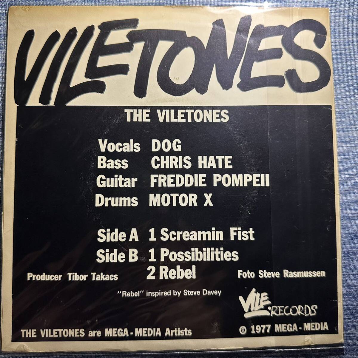 Viletones / Screaming Fist оригинал запись punk небо страна 
