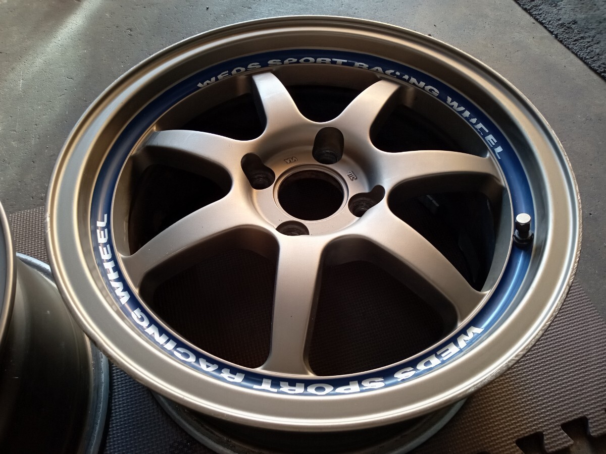 ウェッズスポーツ SA-90 15インチ 7J +38 PCD100 4H 中古 2本 WEDS SPORT 15×7J+38_画像3