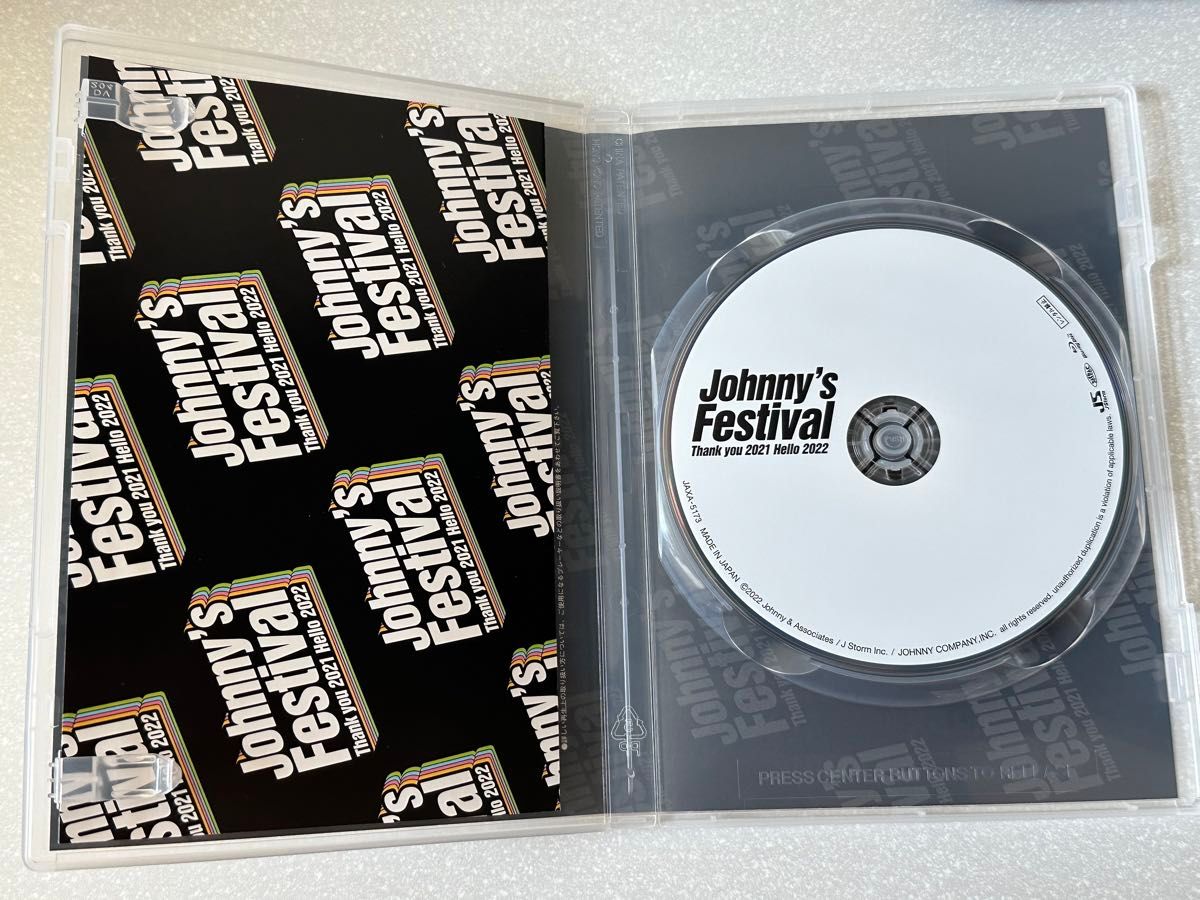 初回盤　Johnny's Festival～Thank you 2021 Hello 2022～　Blu-ray