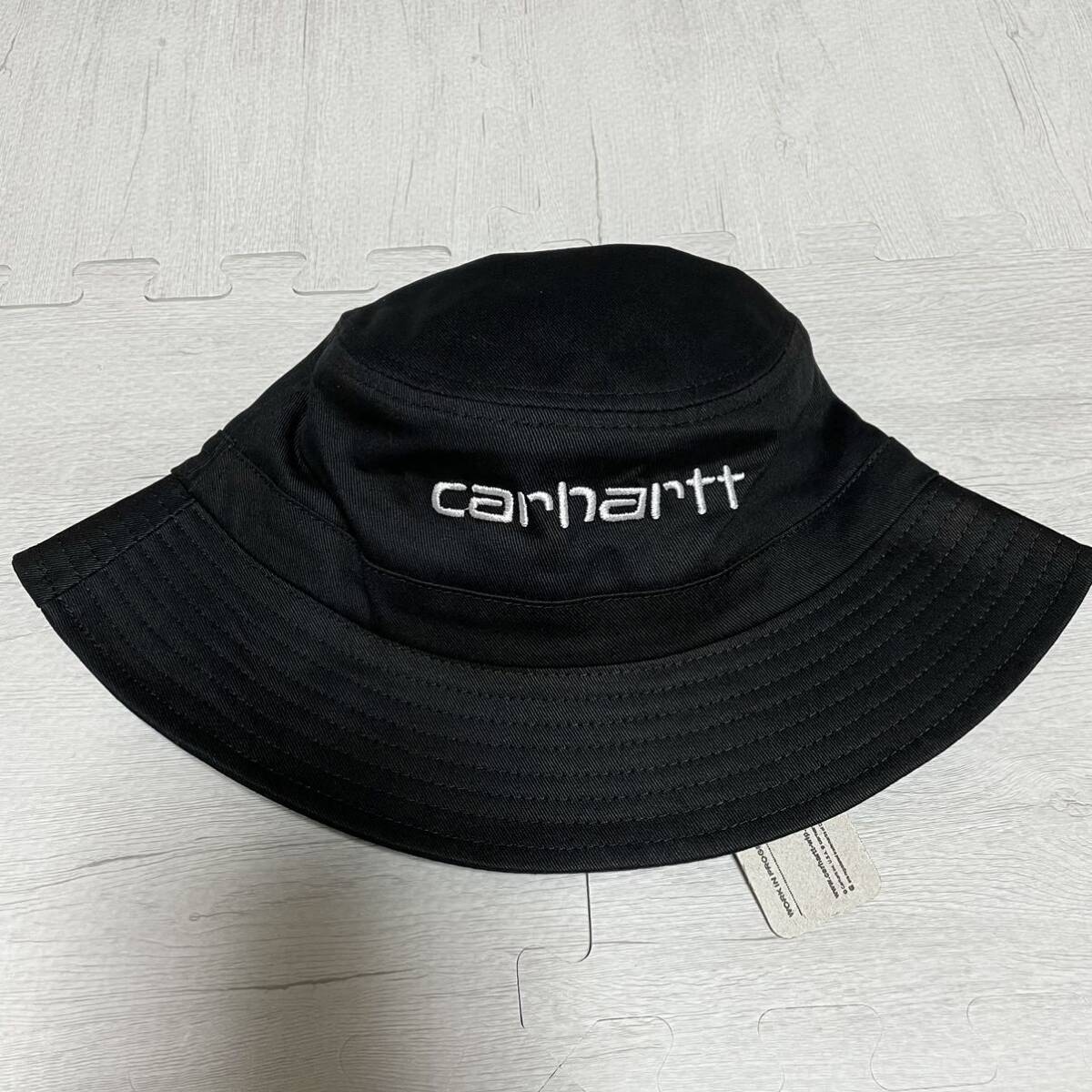 新品 carhartt カーハート バケットハット 黒の画像3
