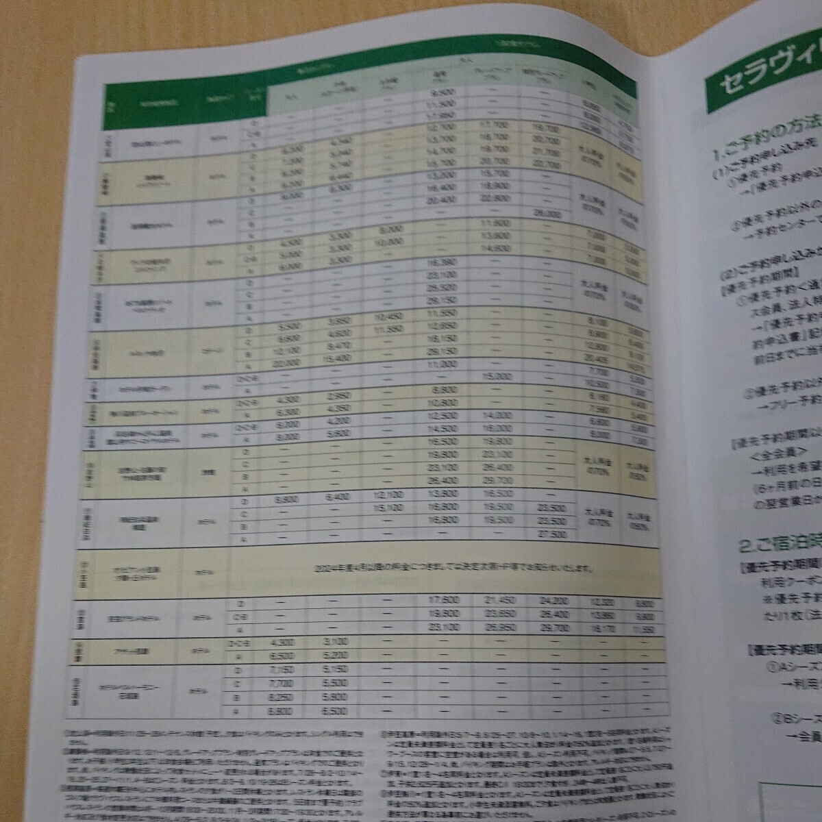 2024年度セラヴィリゾート泉郷利用案内(送料無料)ゲストチケット(３枚)付 _画像8