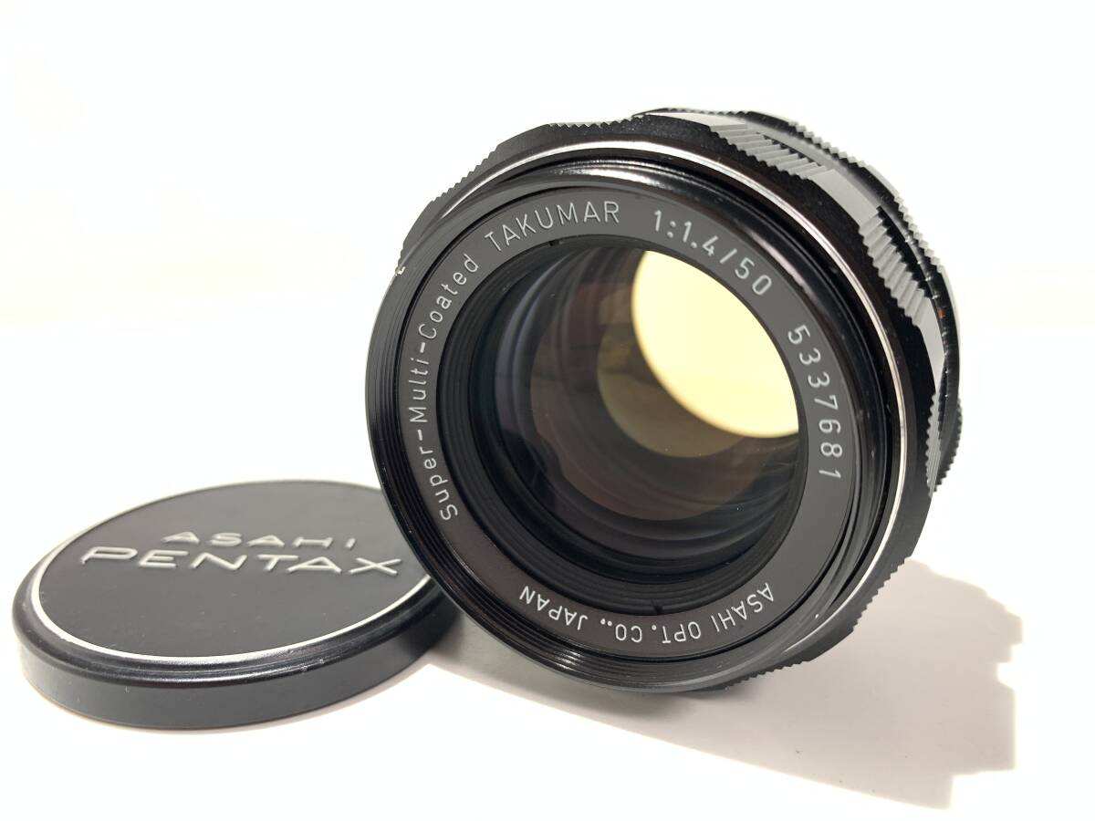 ペンタックス PENTAX Super-Multi-Coated TAKUMAR 50mm F1.4 M42マウント レンズ (658)_画像1