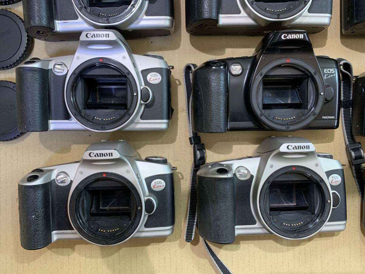 【12個】キャノン Canon EOS Kiss フィルムカメラ ボディ 大量 まとめて ジャンク セット まとめ (707)の画像3