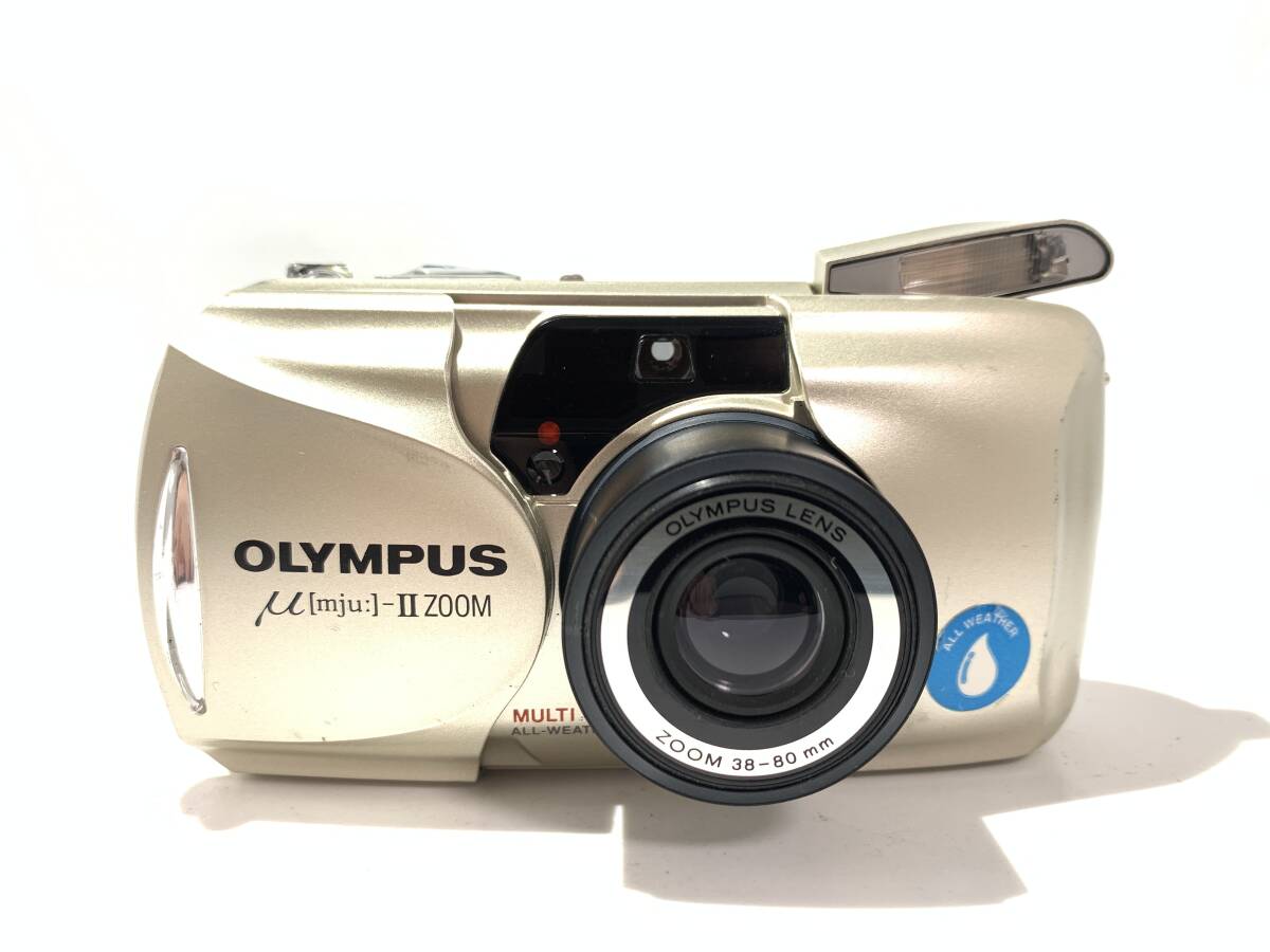 【シャッター/フラッシュOK】オリンパス OLYMPUS μ mju:-II ZOOM 38-80mm コンパクトフィルムカメラ (712)の画像1