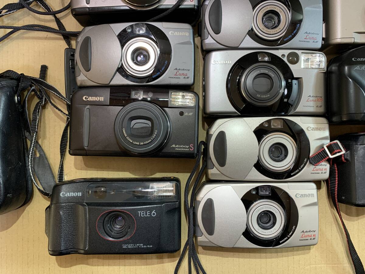 【28個】キャノン Canon Autoboy S/Luna/juno/他 大量 コンパクトカメラ まとめて ジャンク セット まとめ (724)_画像3