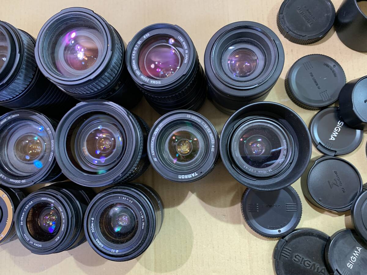 [16 piece ]SIGMA/TAMRON/Tokina/ Canon Canon for lens large amount operation not yet verification together Junk set summarize (728)