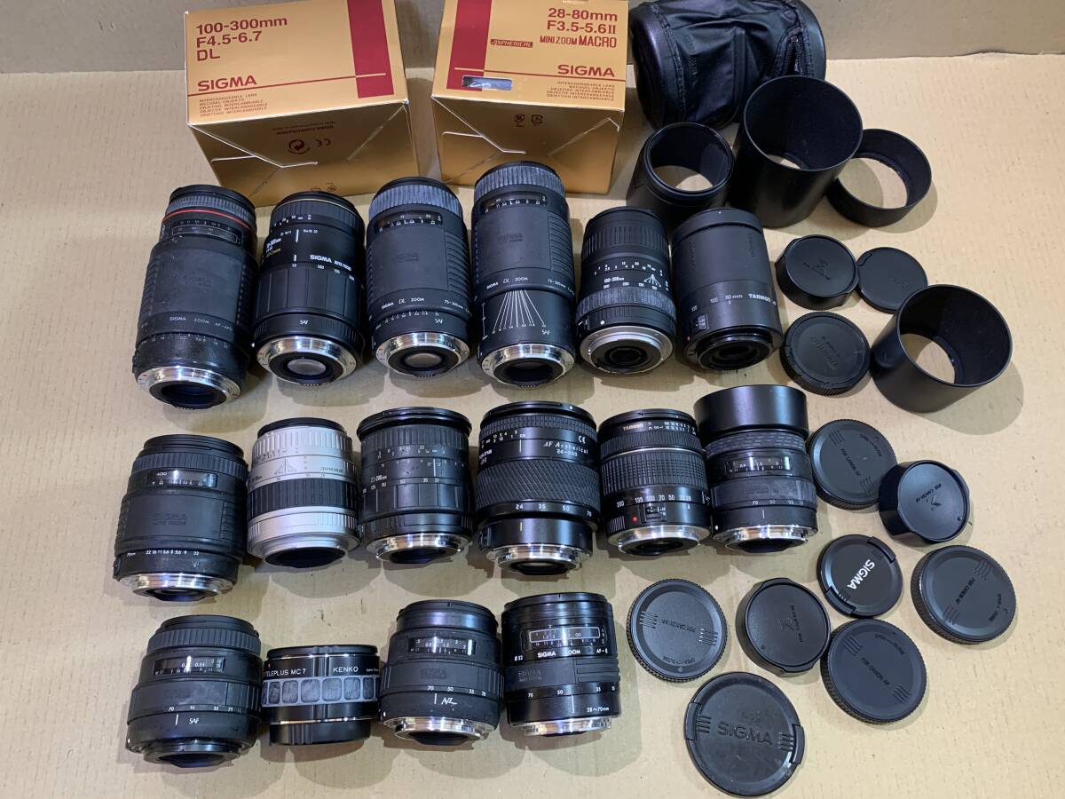 [16 piece ]SIGMA/TAMRON/Tokina/ Canon Canon for lens large amount operation not yet verification together Junk set summarize (728)