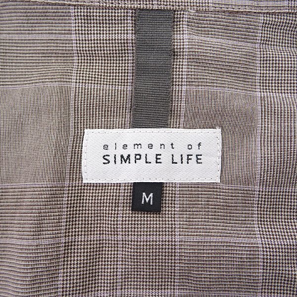 新品 シンプルライフ 春夏 ストレッチ ハリントン ジャケット L 薄茶 【J57554】 SIMPLE LIFE ブルゾン メンズ スイングトップ ゴルフの画像9