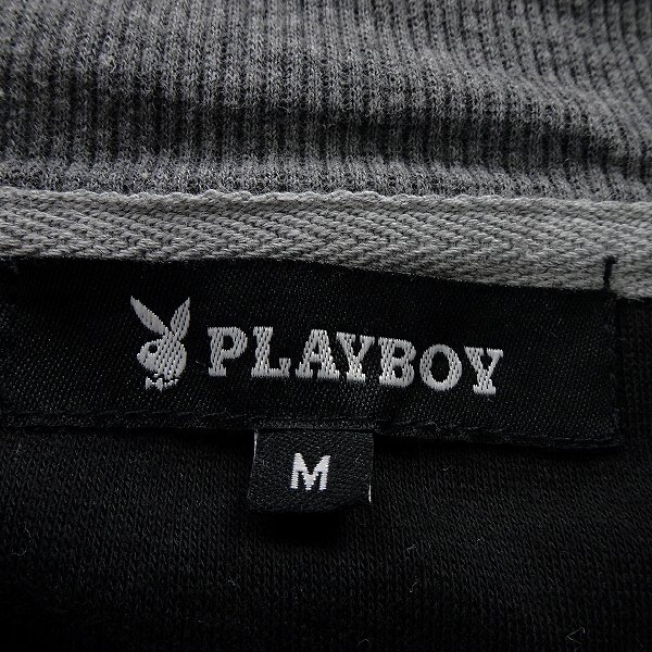  новый товар Play Boy обратная сторона шерсть половина Zip тренировочный M [33055_98] PLAYBOY мужской тянуть over футболка тренировочные брюки HALF ZIP