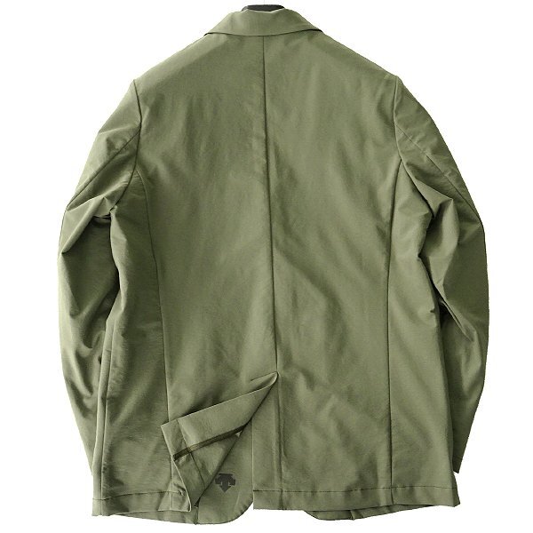  new goods DESCENTE Descente spring summer water-repellent 4WAY super stretch jacket L khaki [J44702] laundry possibility unlined in the back men's business sport 