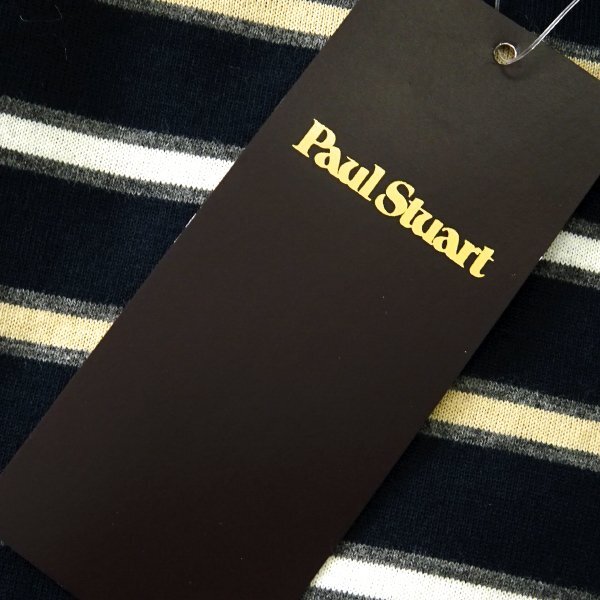  новый товар paul (pole) Stuart Logo вышивка окантовка застежка с планкой cut and sewn M темно-синий [I49453] Paul Stuart мужской long футболка длинный рукав хлопок 