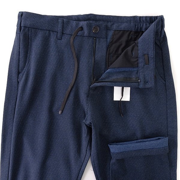  новый товар Takeo Kikuchi SMART MOVE джерси - легкий брюки L темно-синий чёрный [P28102] мужской THE SHOP TK стрейч слаксы стирка возможно 