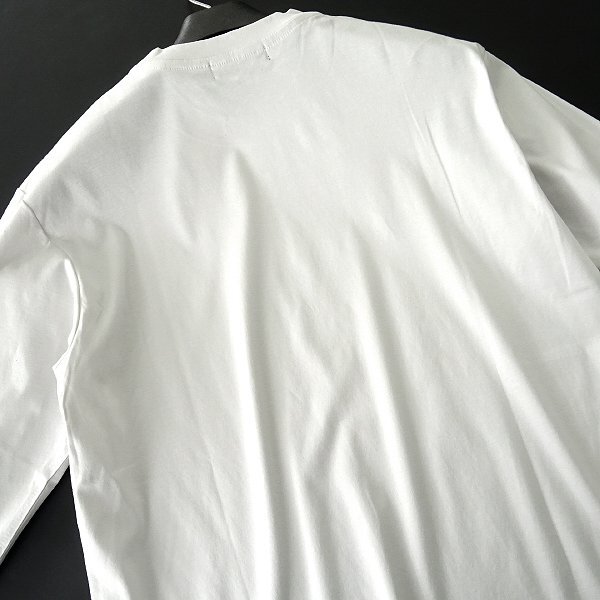  новый товар paul (pole) Stuart сделано в Японии шелковый хлопок трикотажный джемпер с длинным рукавом M белый [I45751] Paul Stuart мужской long футболка Icon 