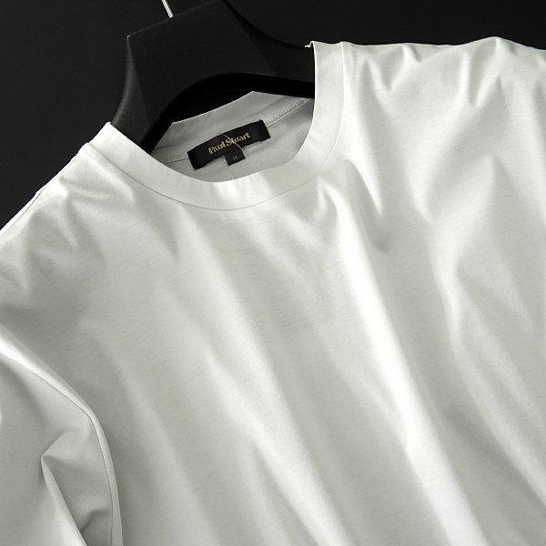  новый товар paul (pole) Stuart сделано в Японии шелковый хлопок трикотажный джемпер с длинным рукавом M белый [I45751] Paul Stuart мужской long футболка Icon 