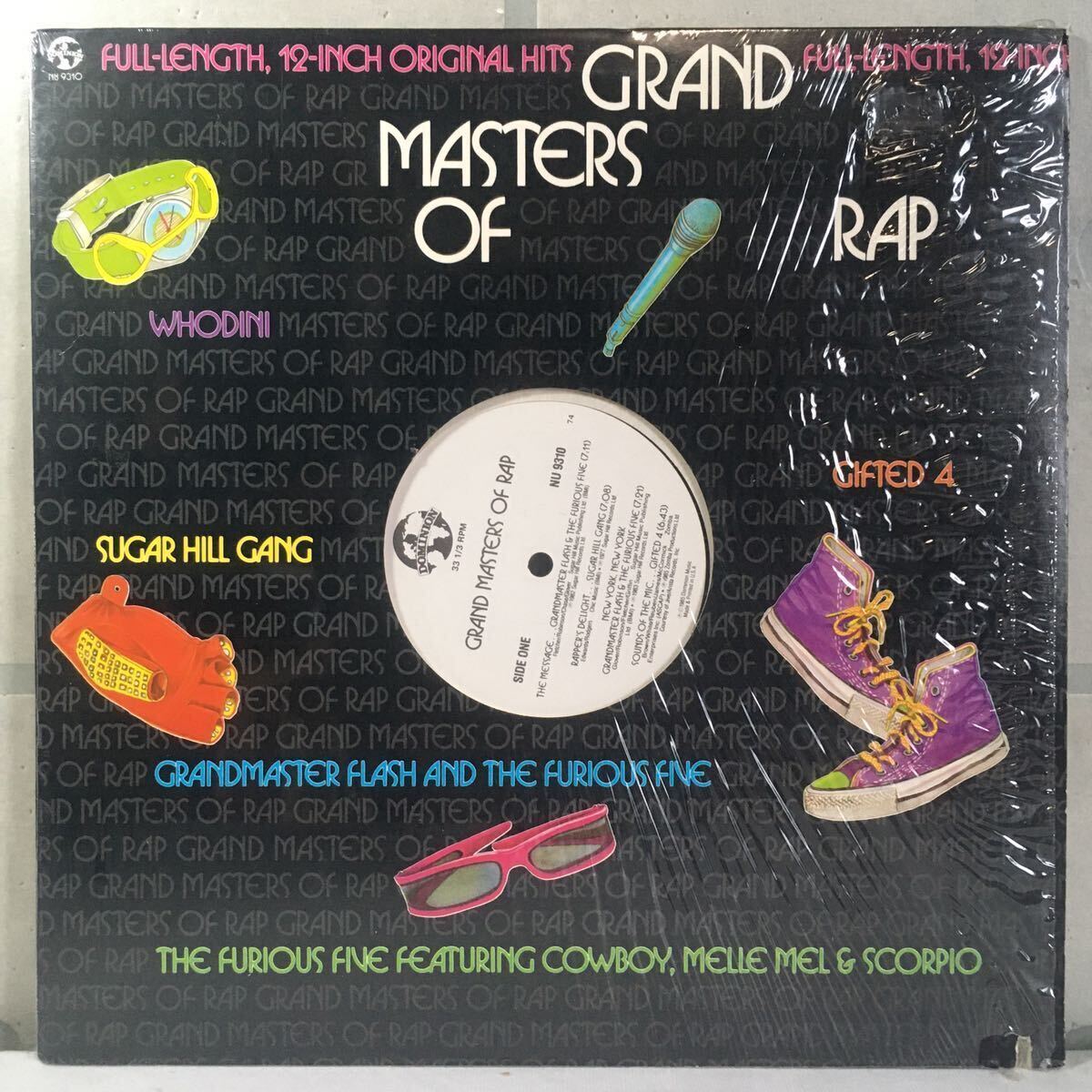 美品 US LP / V.A. (GRANDMASTER FLASH & THE FURIOUS FIVE) / Grand Masters Of Rap / Sugarhill Gang / Old Skool HipHop /_画像1