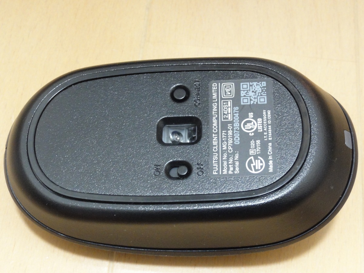 ★FUJITSU 富士通 無線式ワイヤレスマウス MG-1771 CP760198-01 送料230円 _画像5