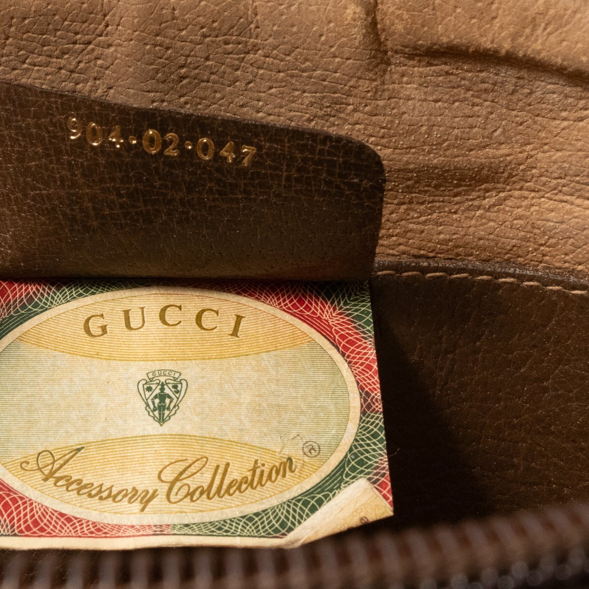 【1円スタート】イタリア製 GUCCI Accessory Collection ポーチ 訳あり ミニバッグ クラッチ モノグラム鞄 グッチ アクセコ シェリーライン_画像9