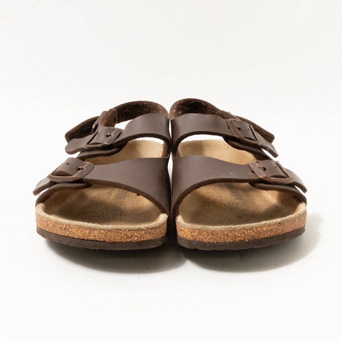 【1円スタート】BIRKENSTOCK ビルケンシュトック 033703 Roma ローマ サンダル ダークブラウン こげ茶 20cm キッズ 子供靴 カジュアル 靴_画像3