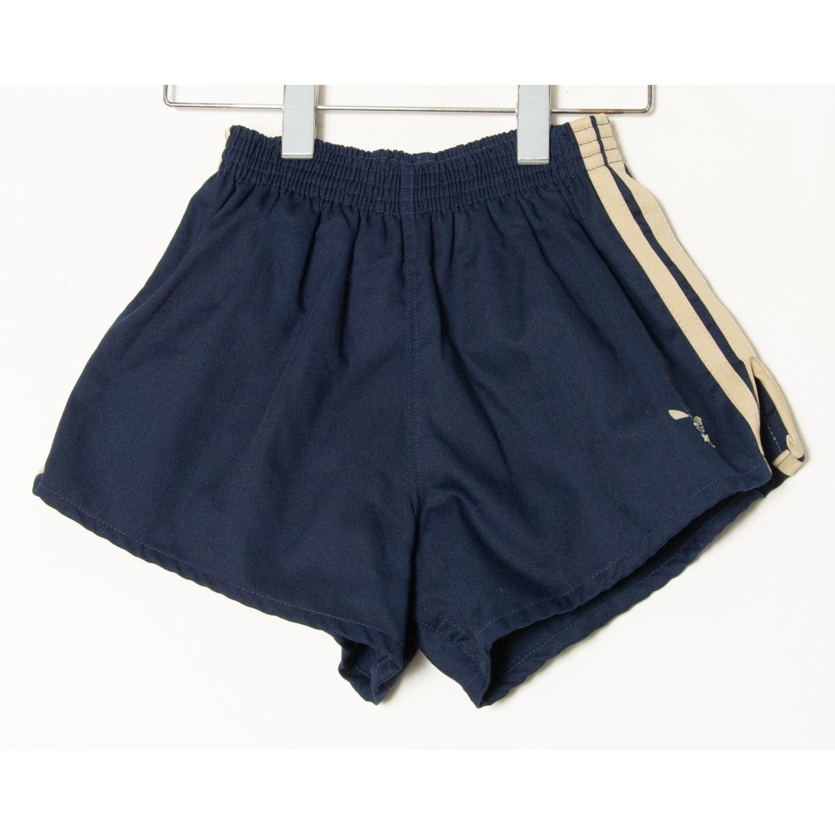 [1 jpy start ] mail service 0 adidas Adidas short pants inner attaching running wear polyester cotton navy blue navy S USA made 