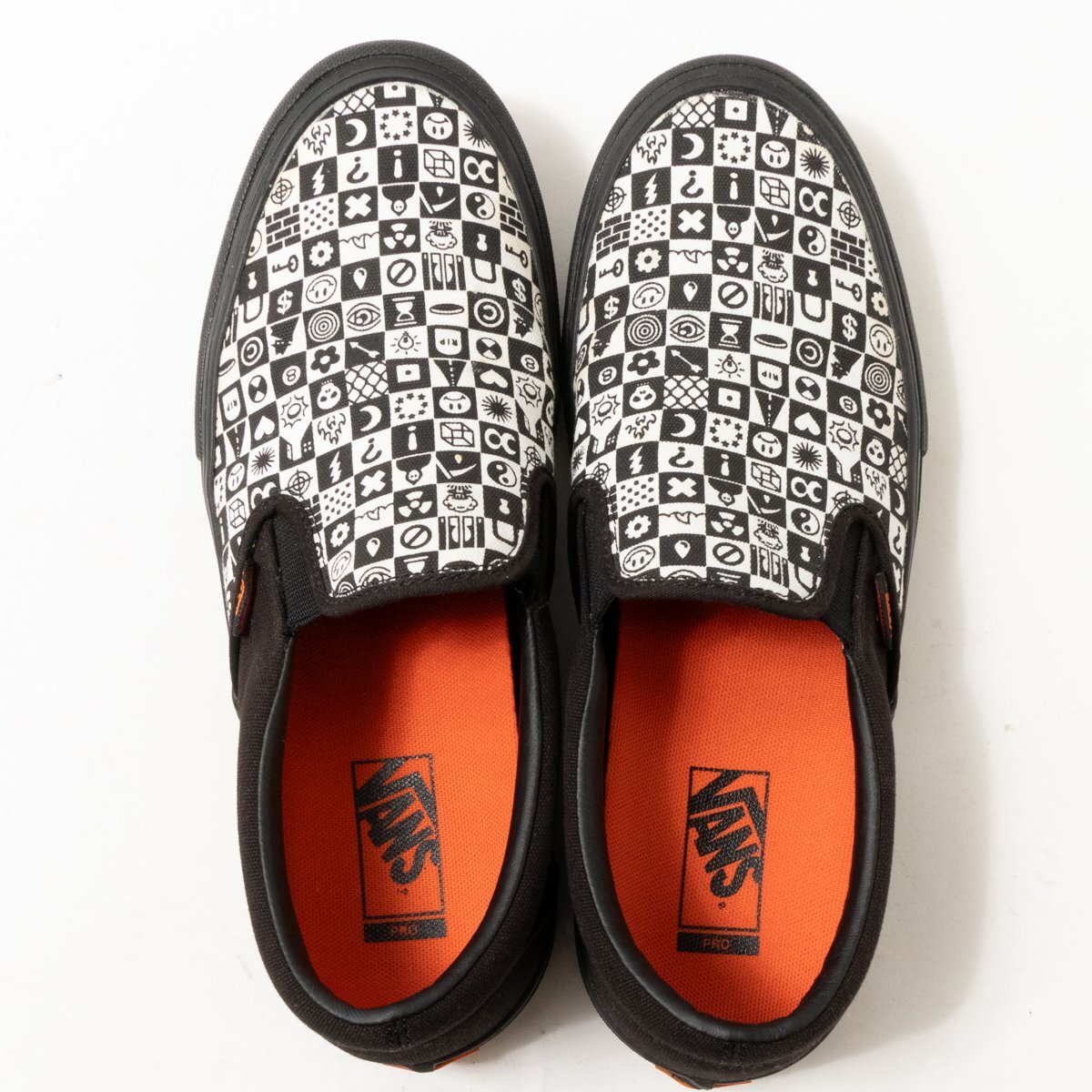 【1円スタート】VANS Slip On Pro BLACK CHECKER VN0A4VHU2MH CULT スニーカー US11.0 29.0cm バンズ 202005 シューズスリッポンスケーター_画像4