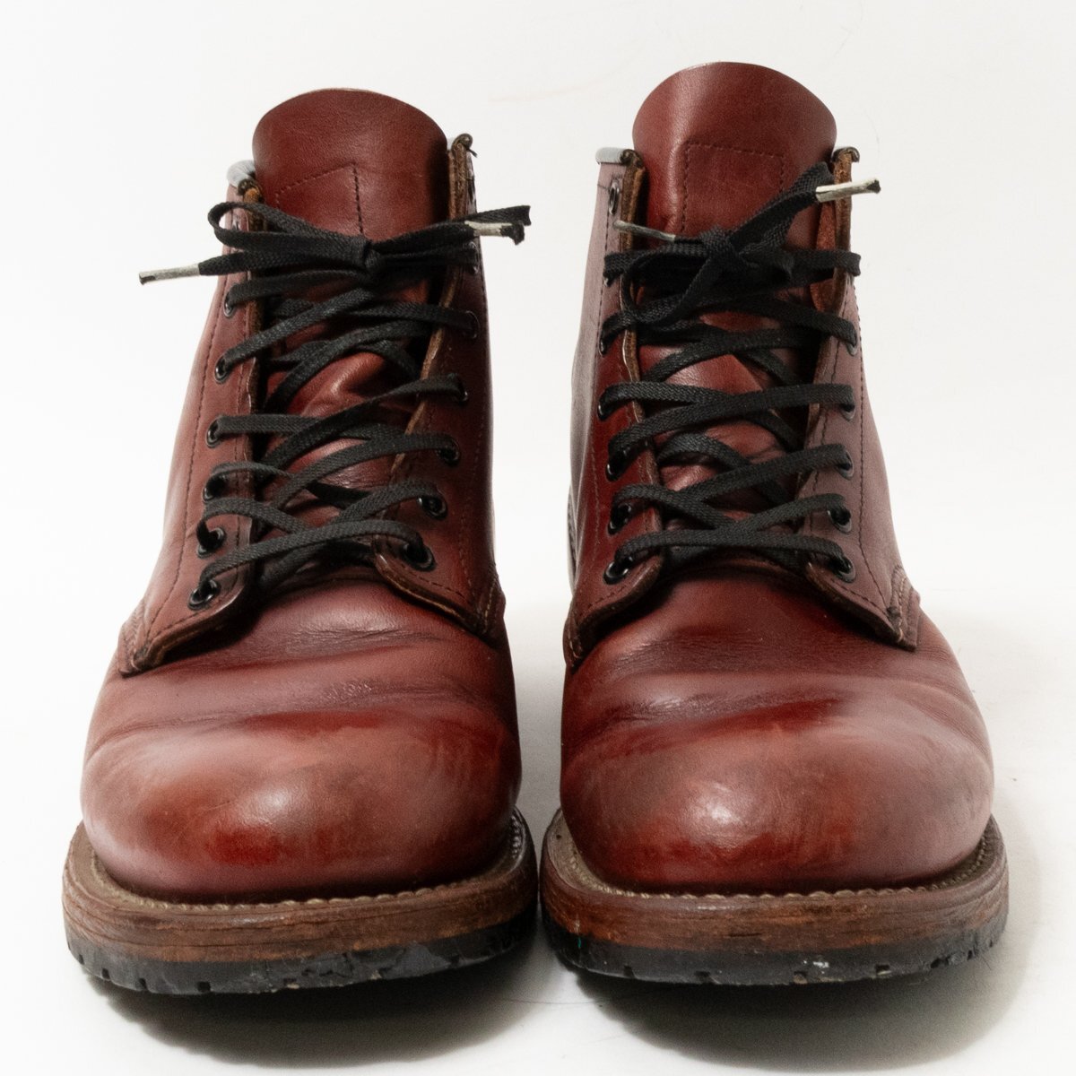 【1円スタート】RED WING SHOES レッドウィング 9011 U.S.A製 BECKMAN ベックマン レザーブーツ 革靴 ブラウン 25.5cm メンズ レースアップ_画像3