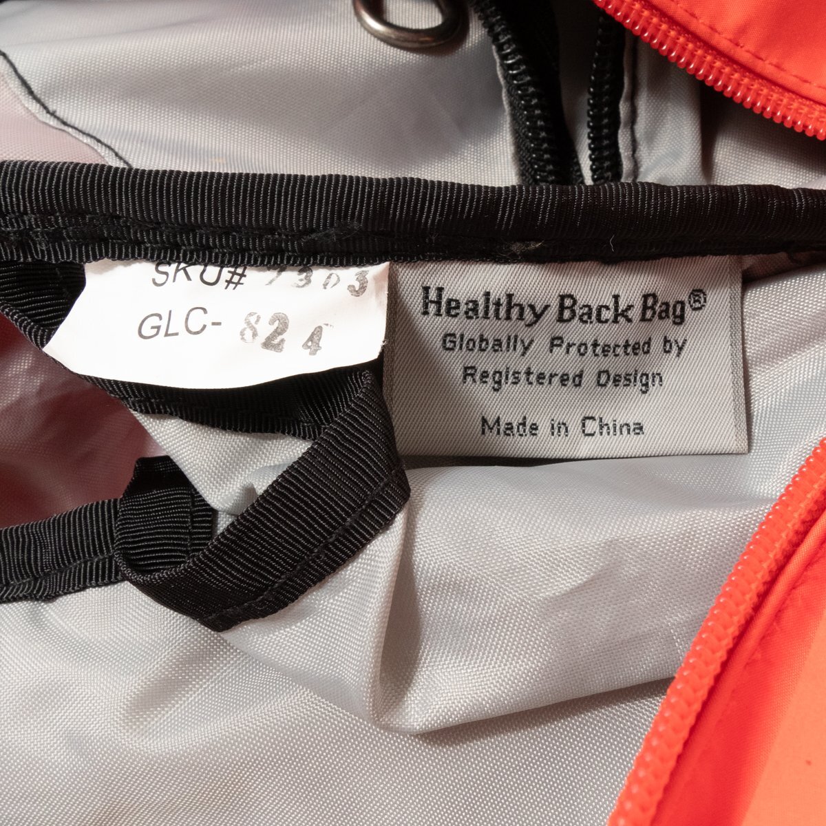 【1円スタート】The Healthy Back Bag ヘルシーバックバッグ ボディーバッグ ショルダーバッグ 肩掛け鞄 斜め掛け 合成繊維 ピンク系 婦人_画像10