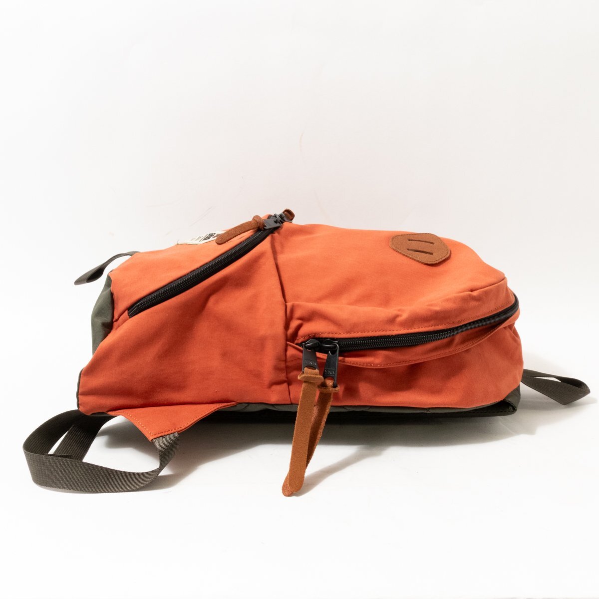 [1 jpy start ]GREGORY Gregory old Logo backpack rucksack orange Brown canvas nylon unisex bag bag 