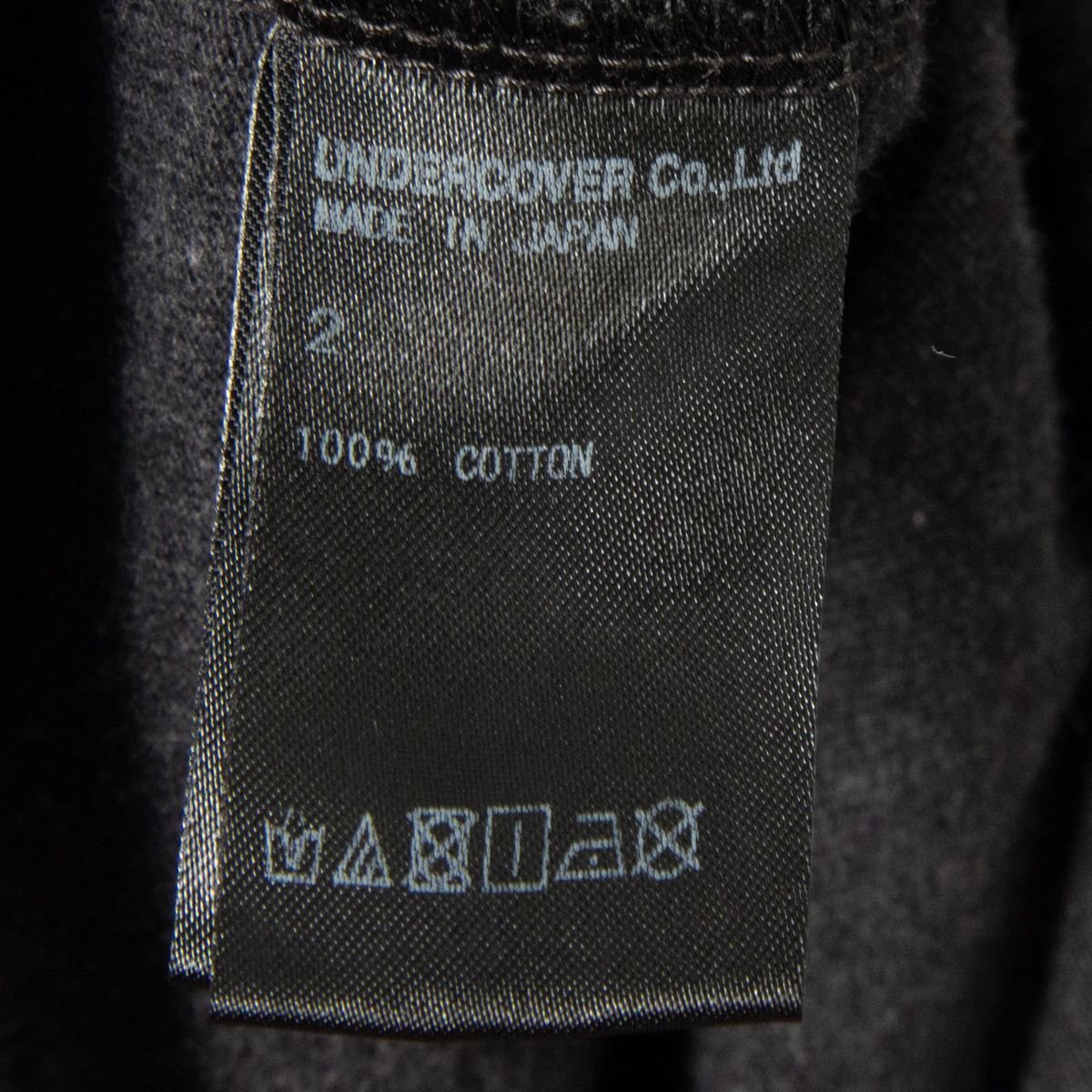 メール便◯ UNDERCOVER アンダーカバー サイズ2 プリント チャコール系 半袖 クルーネック Tシャツ メンズ 春夏 トップス カジュアル_画像5