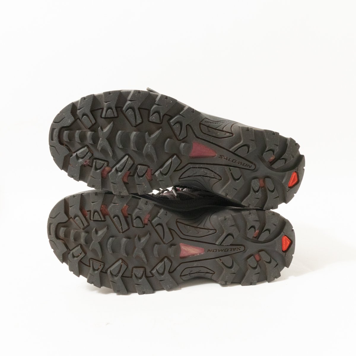 Salomon Salomon GORETEX подлинный походная обувь обувь - ikatto 23.5cm серый лиловый уличный высокий King альпинизм 