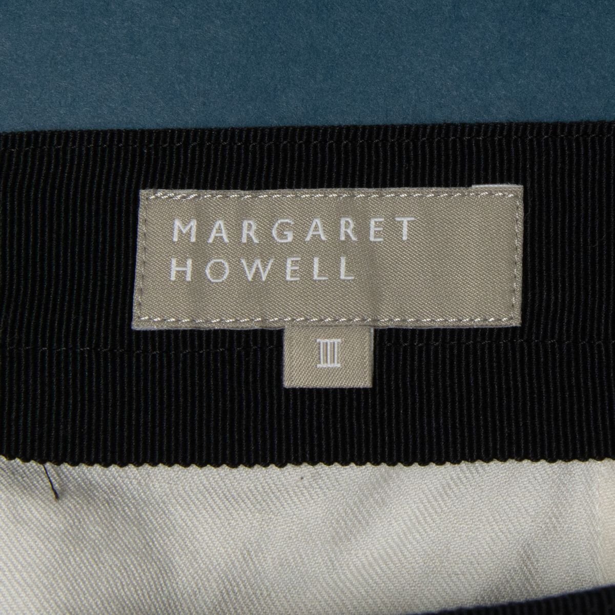 【1円スタート】MARGARET HOWELL マーガレットハウエル コットンリネンミディ丈スカート ボトムス ナチュラル 春夏 オフ白 3 無地 日本製_画像5