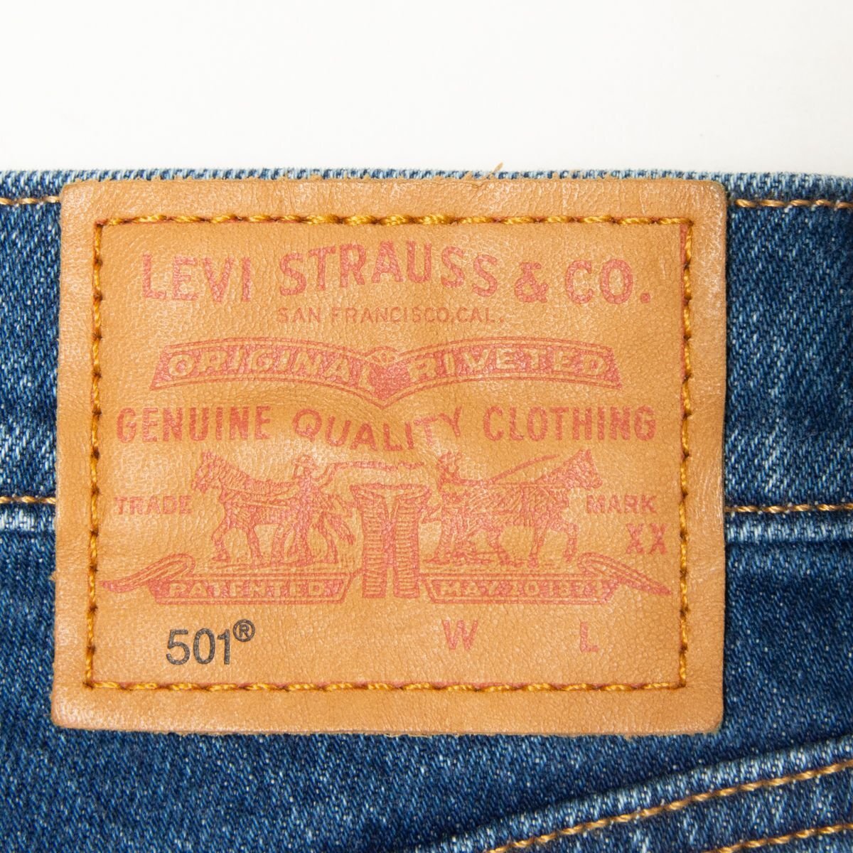 Levi's リーバイス 501 デニムパンツ ストレート ジーンズ 綿100％ 定番 ベーシック ボタンフライ 青 インディゴ 26 レディース 婦人 女性_画像8