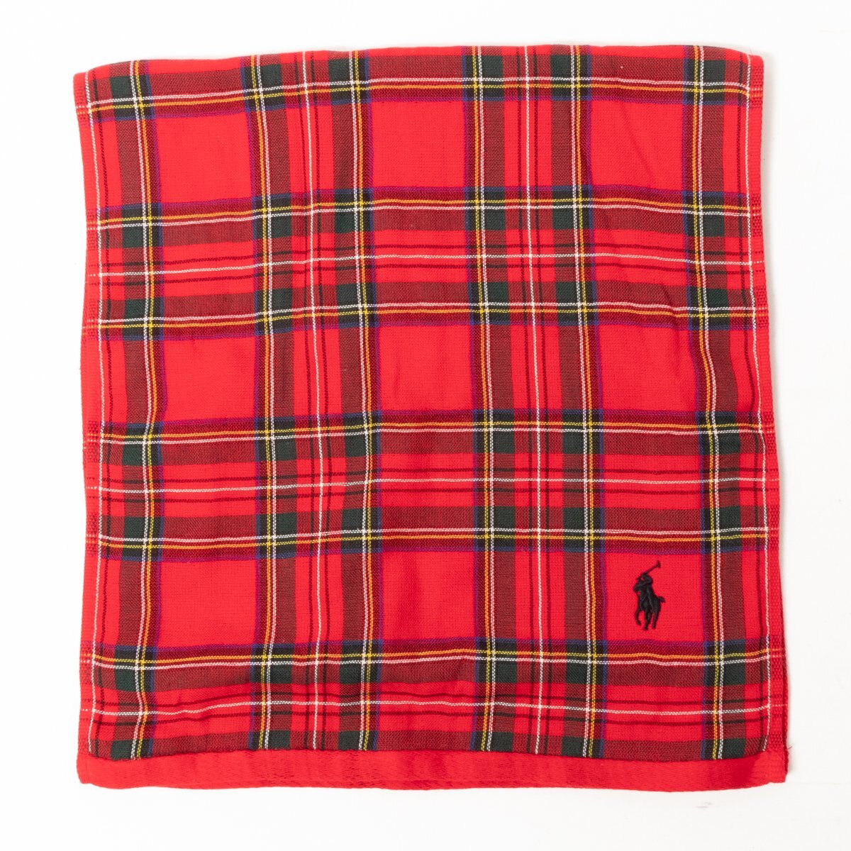  не использовался RALPH LAUREN Ralph Lauren красный tartan * полотенце для рук полотенце для лица 2 шт. комплект хлопок хлопок красный красный проверка в коробке 