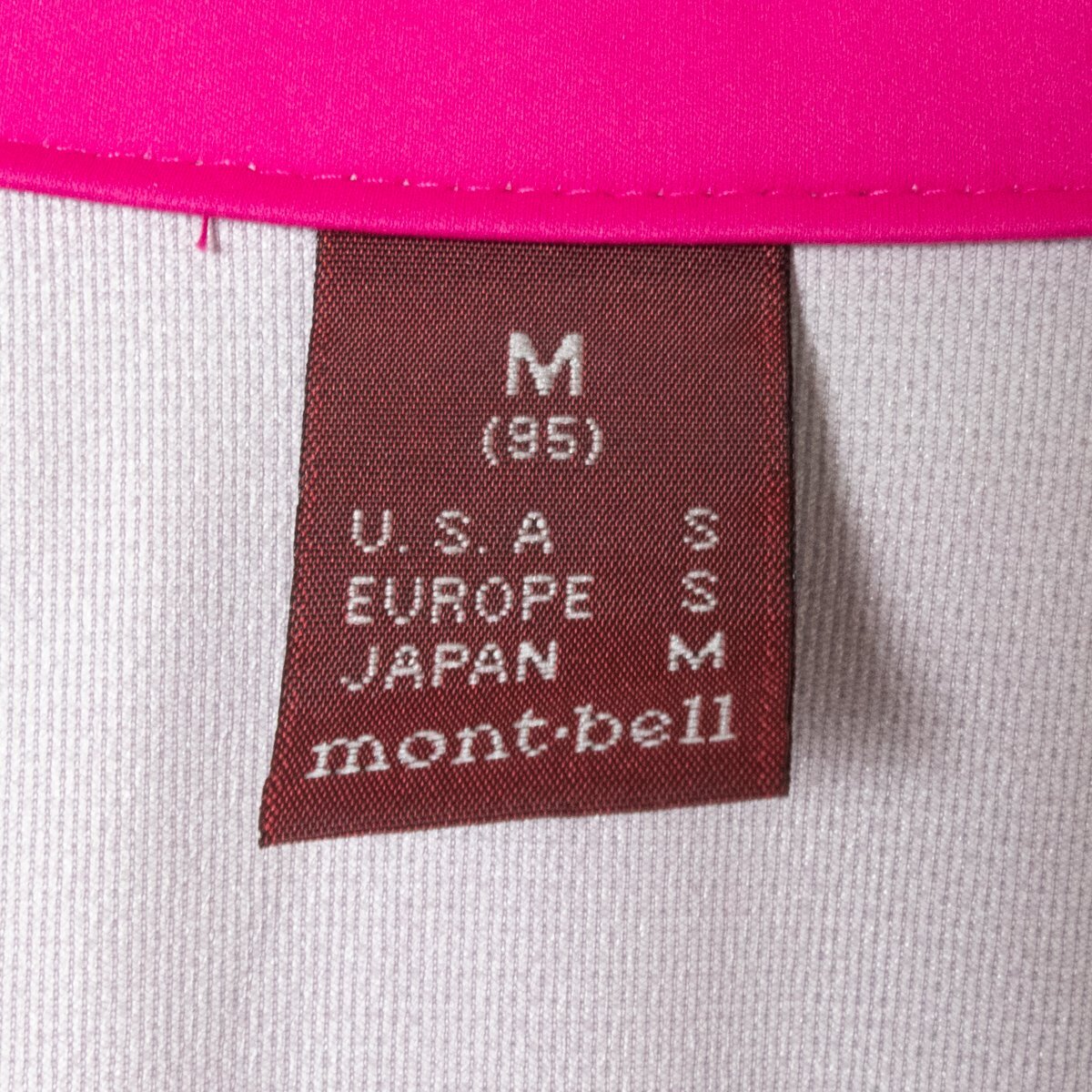mont-bell モンベル 2WAY パーカ フーディ ジップアップ 上着 羽織 Mサイズ ピンク アウトドア 登山 カジュアル_画像2