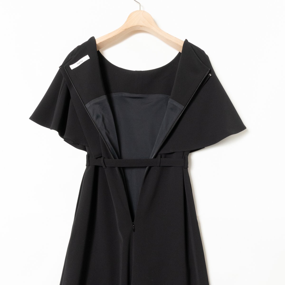 Sirinsi Lynn small pattern for women cape design all-in-one waist belt 79146308-SR S polyester black black beautiful . wedding party 