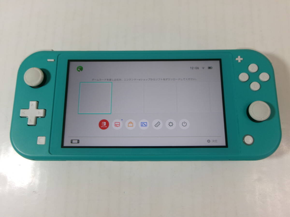 ニンテンドー　スイッチ ライト Nintendo Switch Lite　ターコイズ　本体のみ HDH-001　中古・ジャンク品　即決　_画像1